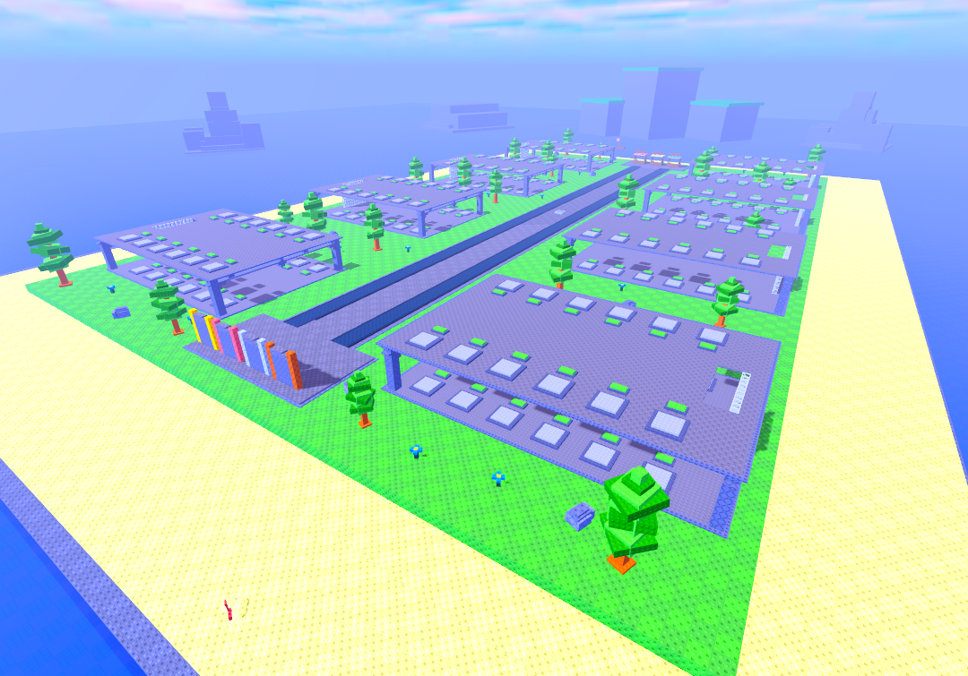 Voxel Metropolis — Environment built in Roblox by Thoirz